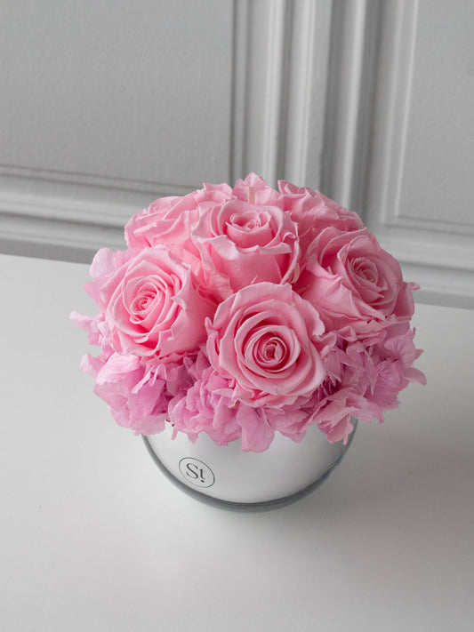 Muse de Cupidon - Composition florale préservée