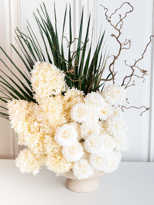 Riviera Blanche - Preserved Flower Arrangement