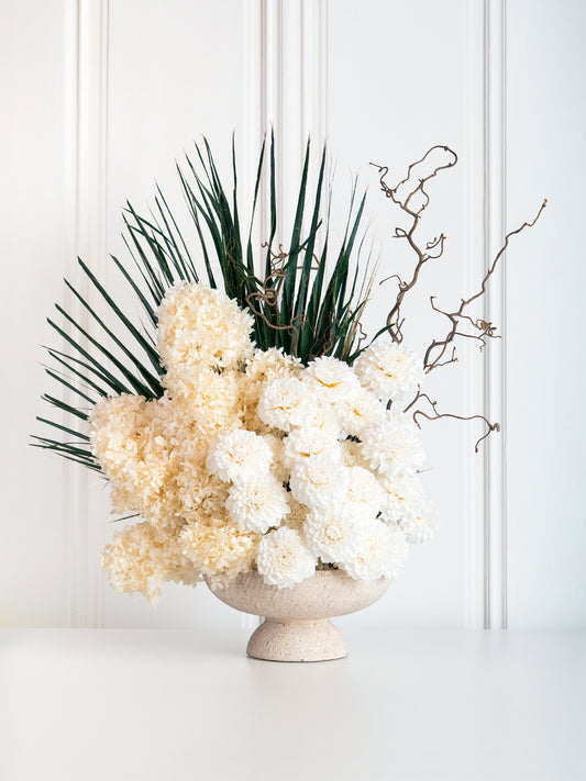 Riviera Blanche - Preserved Flower Arrangement